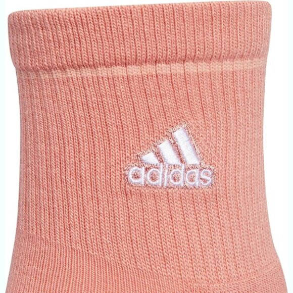 NEW adidas Women's Cushioned Sport High Quarter Socks (3-Pair) Crew Socks - Picture 3 of 5